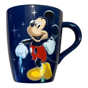 Vintage 25th Anniversary Mickey Mouse Blue Mug